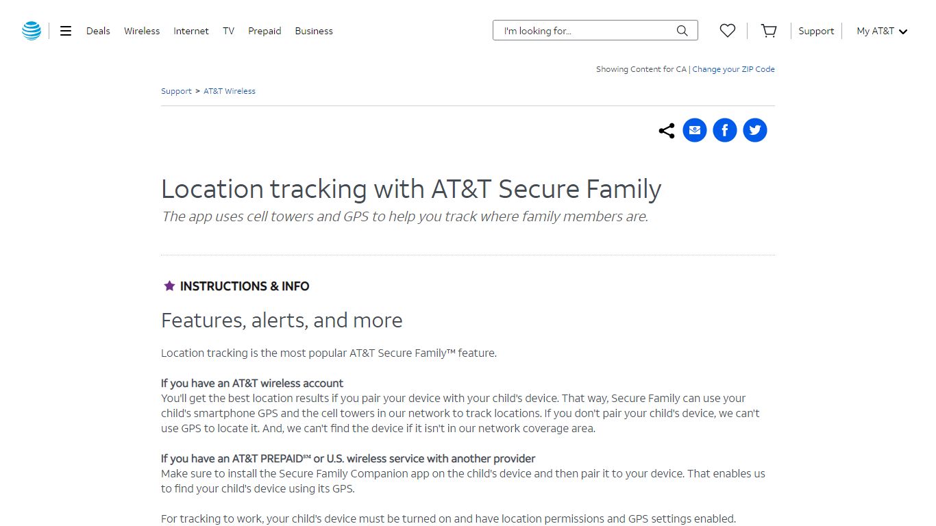 Location Tracking With AT&T Secure Family